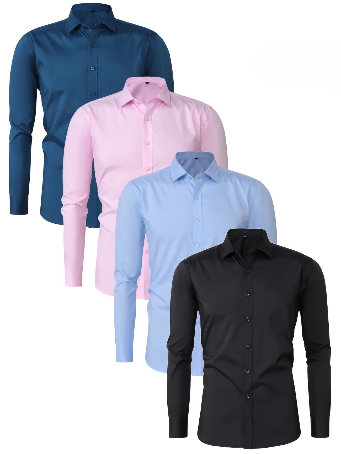 Chemise élégante à manches longues avec boutons