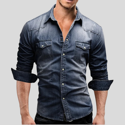 Chemise en denim au style moderne