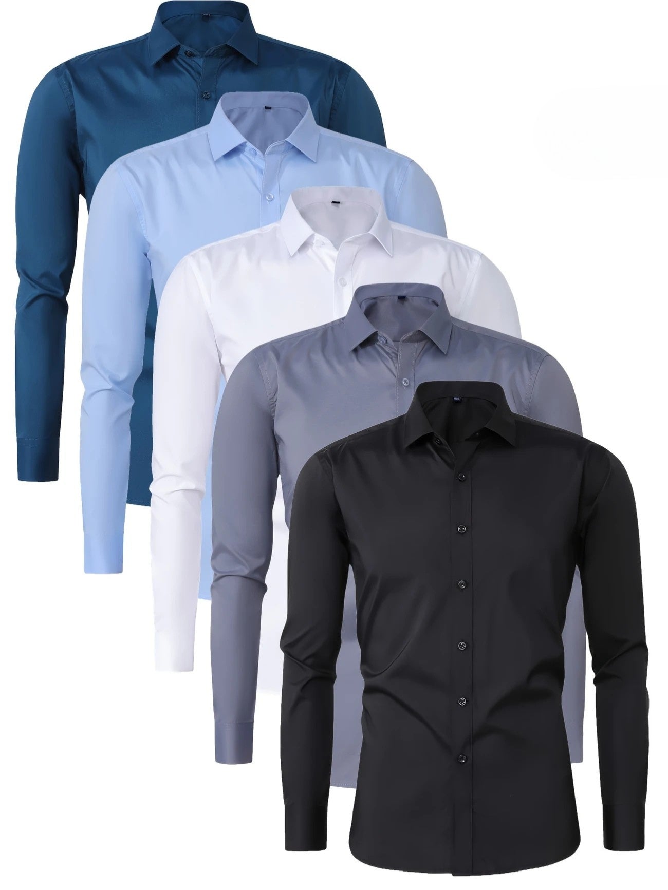Chemise élégante à manches longues avec boutons