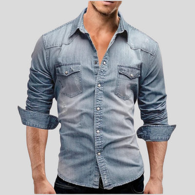 Chemise en denim au style moderne