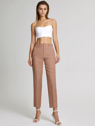 Pantalon élegant taille haute