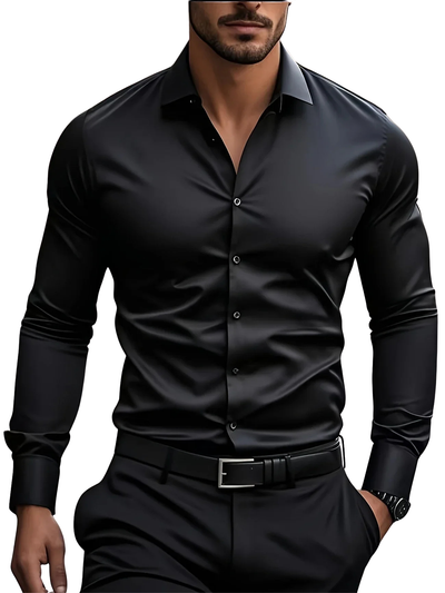 Chemise élégante à manches longues avec boutons