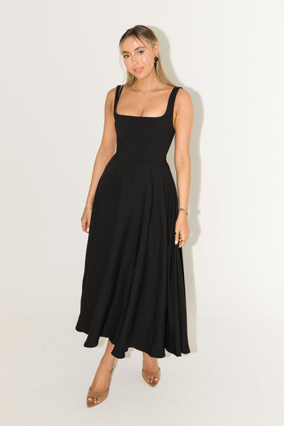 Robe midi fluide intemporelle