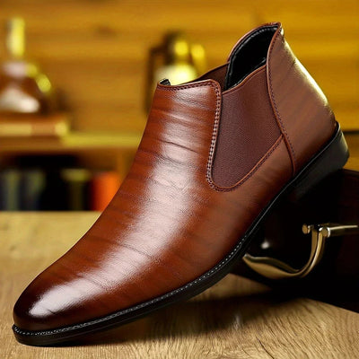 Bottines En Cuir Élégantes