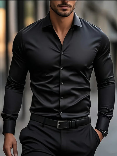 Chemise élégante à manches longues avec boutons